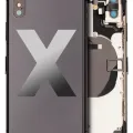 Back Housing W/ Small Components Pre-Installed For iPhone X (Used OEM Pull: Grade A) (Space Gray)