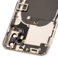 Задня кришка з передустановленими мілкими деталями для iPhone X (Used OEM Pull: Grade A) (Silver)