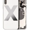 Задня кришка з передустановленими мілкими деталями для iPhone X (Used OEM Pull: Grade A) (Silver)