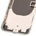 Задня кришка з передустановленими мілкими деталями для iPhone X (Used OEM Pull: Grade B) (Silver)