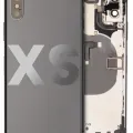 Back Housing W/ Small Components Pre-Installed For iPhone XS (Used OEM Pull: Grade A) (Space Gray)