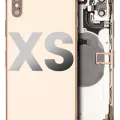 Back Housing W/ Small Components Pre-Installed For iPhone XS (Used OEM Pull: Grade A) (Gold)