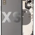 Back Housing W/ Small Components Pre-Installed For iPhone XS (Used OEM Pull: Grade B) (Space Gray)