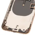 Back Housing W/ Small Components Pre-Installed For iPhone XS (Used OEM Pull: Grade B) (Gold)