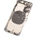 Back Housing W/ Small Components Pre-Installed For iPhone XS (Used OEM Pull: Grade C) (Silver)