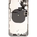 Back Housing W/ Small Components Pre-Installed For iPhone XS Max (Used OEM Pull: Grade A) (Silver)