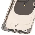 Back Housing W/ Small Components Pre-Installed For iPhone XS Max (Used OEM Pull: Grade A) (Silver)