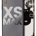 Back Housing W/ Small Components Pre-Installed For iPhone XS Max (Used OEM Pull: Grade B) (Space Gray)