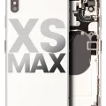 Back Housing W/ Small Components Pre-Installed For iPhone XS Max (Used OEM Pull: Grade B) (Silver)