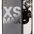 Back Housing W/ Small Components Pre-Installed For iPhone XS Max (Used OEM Pull: Grade C) (Space Gray)