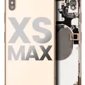 Back Housing W/ Small Components Pre-Installed For iPhone XS Max (Used OEM Pull: Grade C) (Gold)