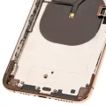 Back Housing W/ Small Components Pre-Installed For iPhone XS Max (Used OEM Pull: Grade C) (Gold)