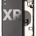 Back Housing W/ Small Components Pre-Installed For iPhone XR (Used OEM Pull: Grade A) (Black)