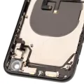 Back Housing W/ Small Components Pre-Installed For iPhone XR (Used OEM Pull: Grade A) (Black)