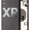 Заднє скло для iPhone XR з попередньо встановленими компонентами (Used OEM Pull: Grade B) (чорний)