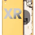 Back Housing W/ Small Components Pre-Installed For iPhone XR (Used OEM Pull: Grade B) (Yellow)