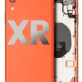 Back Housing W/ Small Components Pre-Installed For iPhone XR (Used OEM Pull: Grade B) (Coral)