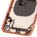 Back Housing W/ Small Components Pre-Installed For iPhone XR (Used OEM Pull: Grade B) (Coral)