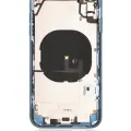 Back Housing W/ Small Components Pre-Installed For iPhone XR (Used OEM Pull: Grade C) (Blue)