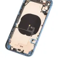 Back Housing W/ Small Components Pre-Installed For iPhone XR (Used OEM Pull: Grade C) (Blue)