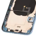 Back Housing W/ Small Components Pre-Installed For iPhone XR (Used OEM Pull: Grade C) (Blue)