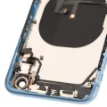 Back Housing W/ Small Components Pre-Installed For iPhone XR (Used OEM Pull: Grade C) (Blue)