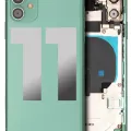 Back Housing W/ Small Components Pre-Installed For iPhone 11 (Used OEM Pull: Grade A) (Green)