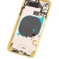 Back Housing W/ Small Components Pre-Installed For iPhone 11 (Used OEM Pull: Grade C) (Yellow)