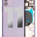 Заднє скло для iPhone 11 з попередньо встановленими компонентами (Used OEM Pull: Grade C) (фіолетовий)