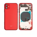 Back Housing W/ Small Components Pre-Installed For iPhone 11 (Used OEM Pull: Grade C) (Red)