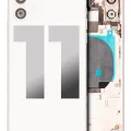 Заднє скло для iPhone 11 з попередньо встановленими компонентами (Used OEM Pull: Grade C) (білий)