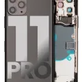 Back Housing W/ Small Components Pre-Installed For iPhone 11 Pro (Used OEM Pull: Grade A) (Space Gray)