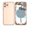 Back Housing W/ Small Components Pre-Installed For iPhone 11 Pro (Used OEM Pull: Grade A) (Matte Gold)