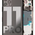 Back Housing W/ Small Components Pre-Installed For iPhone 11 Pro (Used OEM Pull: Grade B) (Matte Space Gray)