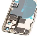 Back Housing W/ Small Components Pre-Installed For iPhone 11 Pro (Used OEM Pull: Grade B) (Silver)