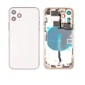 Back Housing W/ Small Components Pre-Installed For iPhone 11 Pro (Used OEM Pull: Grade B) (Silver)