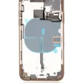 Back Housing W/ Small Components Pre-Installed For iPhone 11 Pro (Used OEM Pull: Grade B) (Gold)