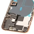 Back Housing W/ Small Components Pre-Installed For iPhone 11 Pro (Used OEM Pull: Grade B) (Gold)