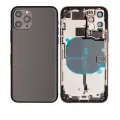 Back Housing W/ Small Components Pre-Installed For iPhone 11 Pro (Used OEM Pull: Grade C) (Matte Space Gray)
