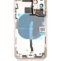 Back Housing W/ Small Components Pre-Installed For iPhone 11 Pro (Used OEM Pull: Grade C) (Matte Silver)