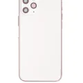 Back Housing W/ Small Components Pre-Installed For iPhone 11 Pro (Used OEM Pull: Grade C) (Matte Silver)