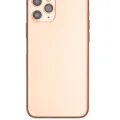 Back Housing W/ Small Components Pre-Installed For iPhone 11 Pro (Used OEM Pull: Grade C) (Matte Gold)