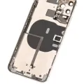 Back Housing W/ Small Components Pre-Installed For iPhone 11 Pro Max (Used OEM Pull: Grade B) (Silver)