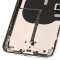 Back Housing W/ Small Components Pre-Installed For iPhone 11 Pro Max (Used OEM Pull: Grade B) (Silver)