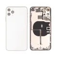 Back Housing W/ Small Components Pre-Installed For iPhone 11 Pro Max (Used OEM Pull: Grade B) (Silver)
