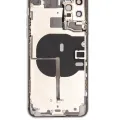 Back Housing W/ Small Components Pre-Installed For iPhone 11 Pro Max (Used OEM Pull: Grade B) (Silver)
