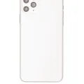 Back Housing W/ Small Components Pre-Installed For iPhone 11 Pro Max (Used OEM Pull: Grade B) (Silver)