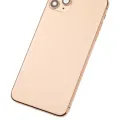 Back Housing W/ Small Components Pre-Installed For iPhone 11 Pro Max (Used OEM Pull: Grade B) (Gold)