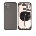 Back Housing W/ Small Components Pre-Installed For iPhone 11 Pro Max (Used OEM Pull: Grade C) (Space Gray)
