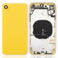 Back Housing W/ Small Components Pre-Installed For iPhone XR (No Logo) (Aftermarket Plus) (Yellow)